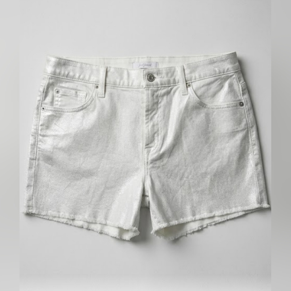 🔥7 For All Mankind Metallic shorts sz 30 - Picture 5 of 12